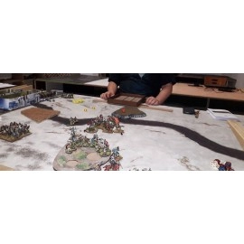 Игровое поле Зимняя река вдоль