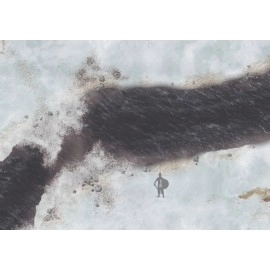 Игровое поле Зимняя река вдоль