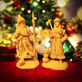 Дед Стрелец и Снегурка